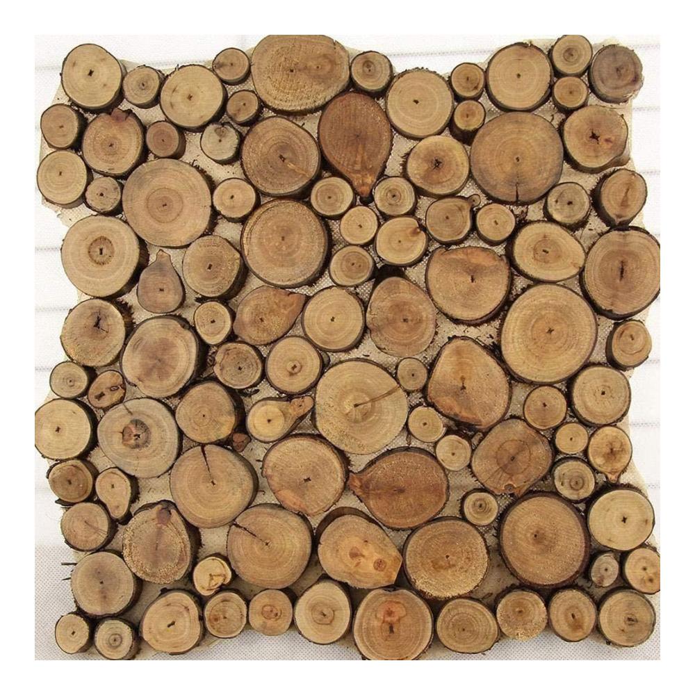 Natürliche Holzscheiben 100 Stück - Unbehandeltes Kiefernholz für kreative Projekte Weihnachten Basteln Hochzeit & Baumdekoration - Handwerksmaterial für rustikale Ornamente & DIY-Geschenke