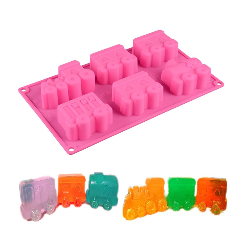 Entdecken Sie die Vielfalt Motivbackformen - WishesMar Silikonform Zug - Flexibel Antihaftbeschichtet für Kuchen Seife Desserts
