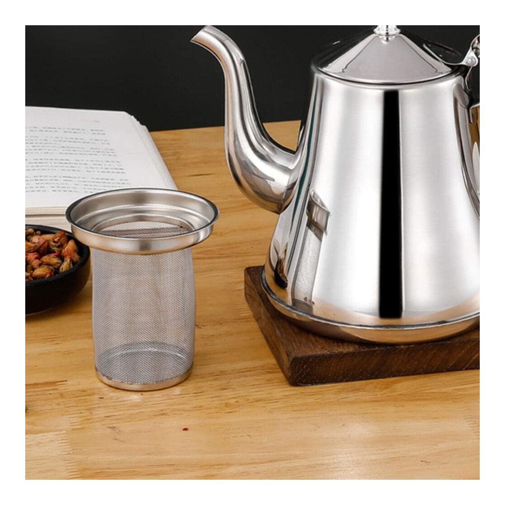 Genießen Sie Ihren Tee perfekt - Hochwertiger Teefilter aus rostfreiem Stahl für lose Blätter und Teebeutel - Wiederverwendbarer Siebeinsatz für Teekanne und Tasse - Ideales Teekugel-Ei-Ers
