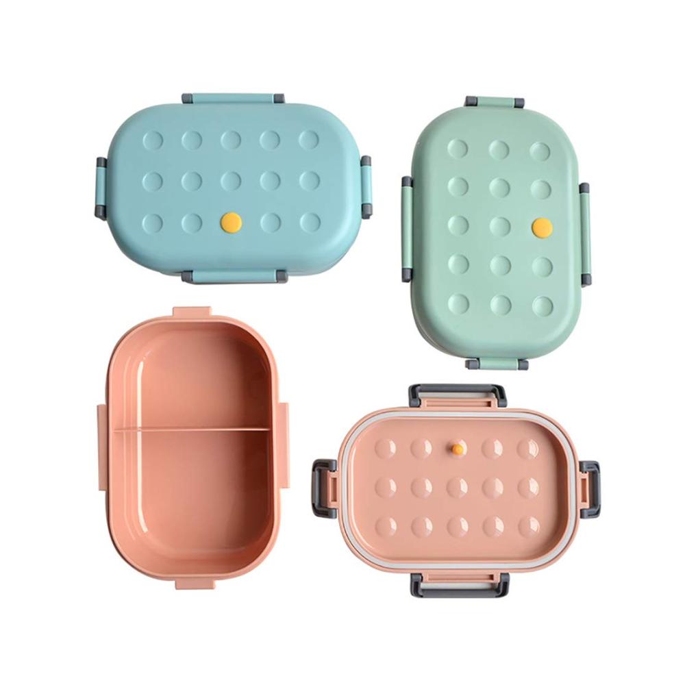 Entdecken Sie die Innovation Leckdichte Bento Boxen für Unterwegs - 1000ML Kapazität Mikrowellengeeignet Perfekt für Frühstück in stilvollem Rosa für Ihre moderne Küche