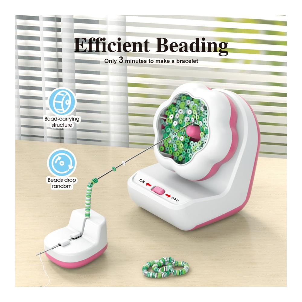 Erstellen Sie mühelos exquisite Perlenarbeiten mit unserem elektrischen Perlenweben-Werkzeug! Perfekt für Armbänder und Halsketten dieser Bead Spinner vereinfacht das Perlendrehen und -weben