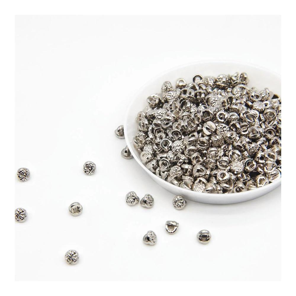 100 Stück 4 mm Mini-Metallknöpfe Präzise handgefertigt für Puppenkleidung Nähen und Basteln – Hochwertige Accessoires für Handarbeiten