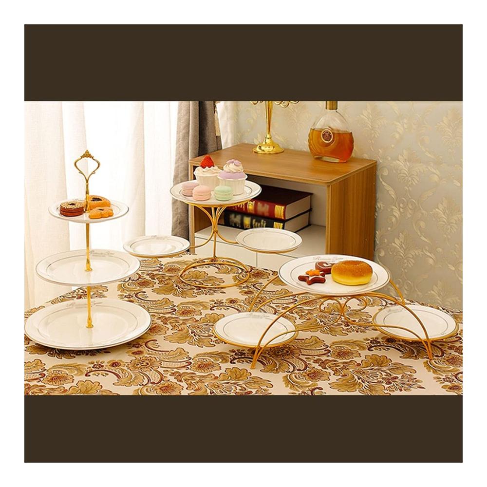 Dreistöckiger Tortenständer aus modernem Serviergeschirr - Eleganter Präsentationsständer für Cupcakes Obst und Desserts - Perfekt für Hochzeit Party und Laden