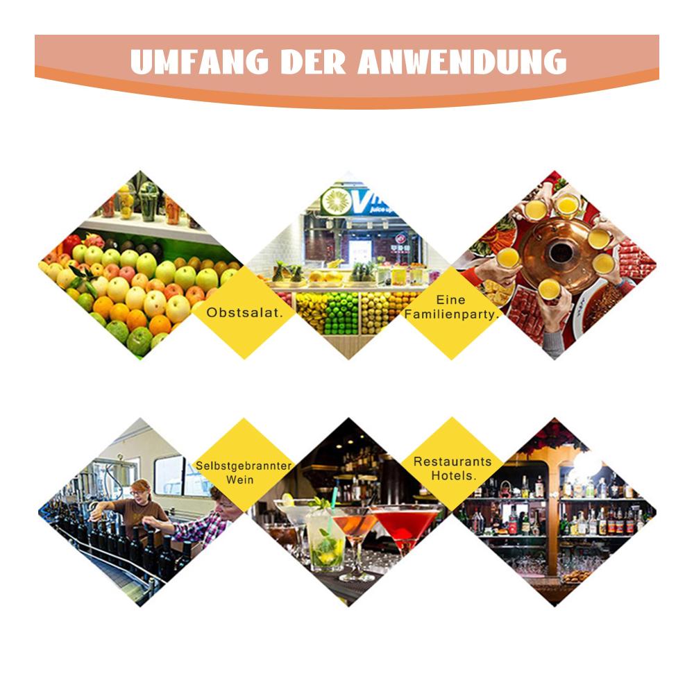 Entdecken Sie die Kraft des Pressens 6L Manuelle Obstpresse für frische Säfte und Weinherstellung - Mobile Obstmühle mit Handkurbel und Pressnetz - Perfektes Weinpressen Set für Apfelsaft Beeren und