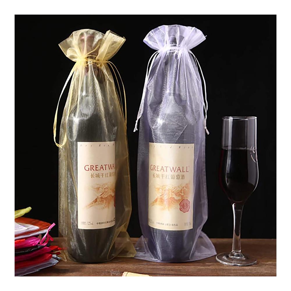 Luxus Sommelier-Sets 30 Stück Weinbeutel Organza für stilvolle Weinpräsentationen - Perfekt für Hochzeiten Geburtstage & Feiern. Wein & Champagner stilvoll verpacken