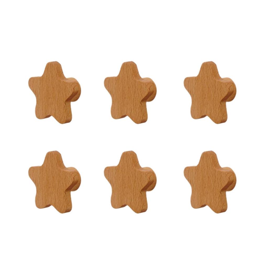 Entdecken Sie Stil mit Kommodenknöpfen & -griffen Holz-Schubladenknöpfe mit Cartoon-Motiv für langlebige Eleganz. Vielseitige Anwendung in Schränken inklusive Schraubenset. Holen Sie sich hochwertige Holz-Möbelgriffe mit einem Hauch von Sternen