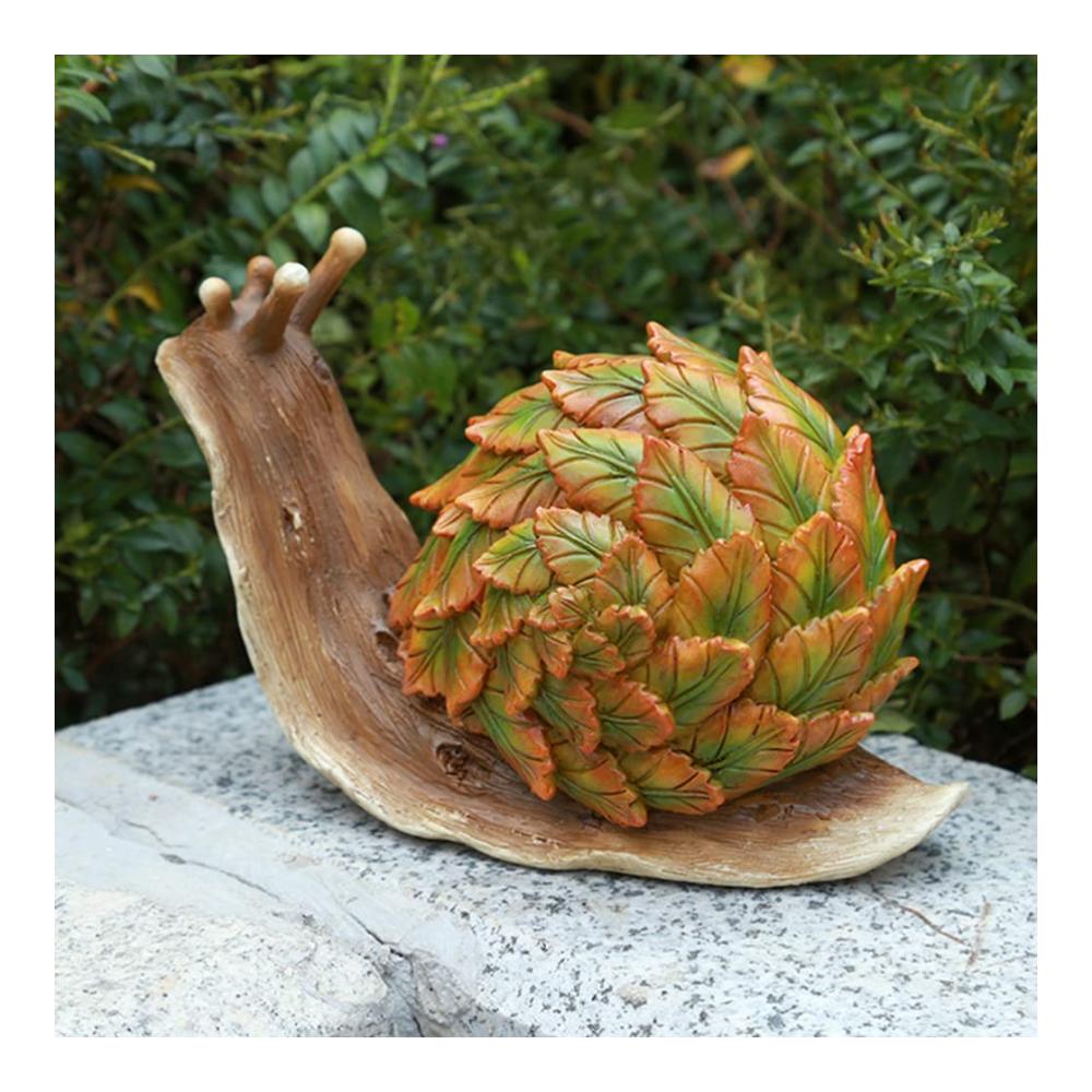 Kopfskulpturen Einzigartige Garten-Schnecke-Statue aus Harz – Dekorative Kleine Tier-Skulptur für Zuhause Tischplatte Regal Terrasse Rasen & Garten – Wetterbeständige Outdoor-Dekoration. Verschönern Sie Ihren Außenbereich mit dieser charmanten Schnecke-Figur