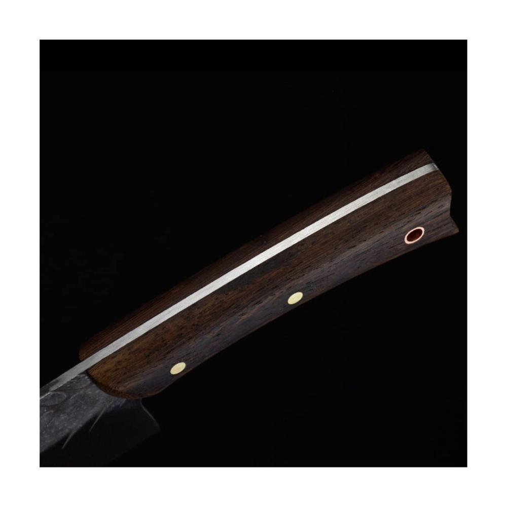 Hochwertiges 8-teiliges Küchenmesserset aus geschmiedetem Stahl - Perfekt für präzises Schneiden und Zubereiten von Fleisch Gemüse und Fisch. Inklusive Kochmesser Hackmesser Santoku Utility Boning Nakiri Kiritsuke und Sashimi Messer. Handgefertigte Präzision für anspruchsvolle Köche