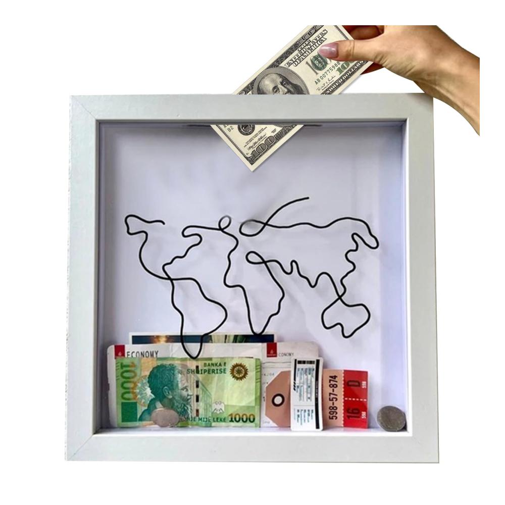 Entdecke den Zauber der Erinnerungen mit unserem Objektrahmen Personalisierte Abenteuer Archivbox für Reisetickets Souvenirs & mehr! Perfekt für Wand- und Tischdekoration