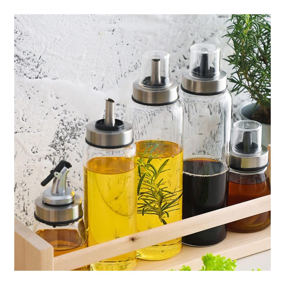 Premium Glasflasche 300ml für Öl & Gewürze | Auslaufsicherer Ölspender & Sprüher | Hochwertiges Borosilikatglas | Unverzichtbar für die Küche | Leicht zu reinigen & befüllen