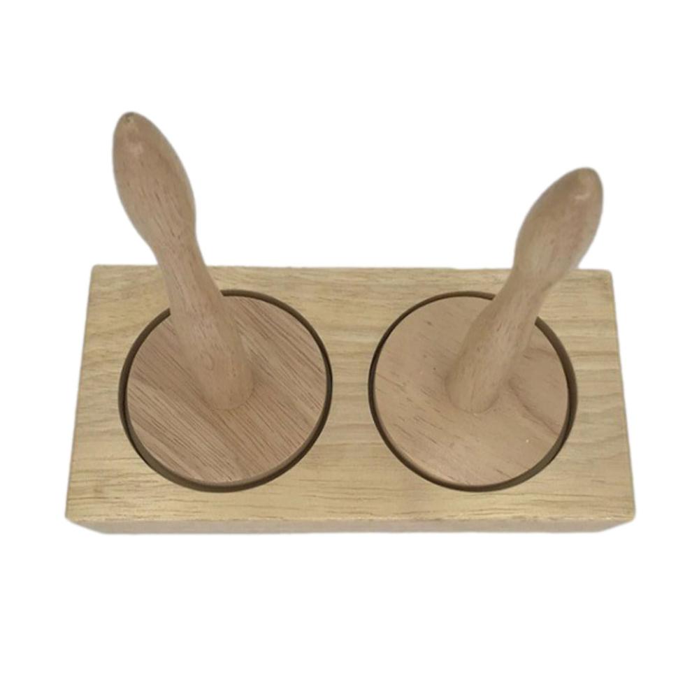 Nähzubehör Holzgarn-Aufbewahrungsstab mit Stickgarnspule und Häkelnadel für DIY Handwerk | Praktisches Webwerkzeug für Pullover Schals & Wandtepp