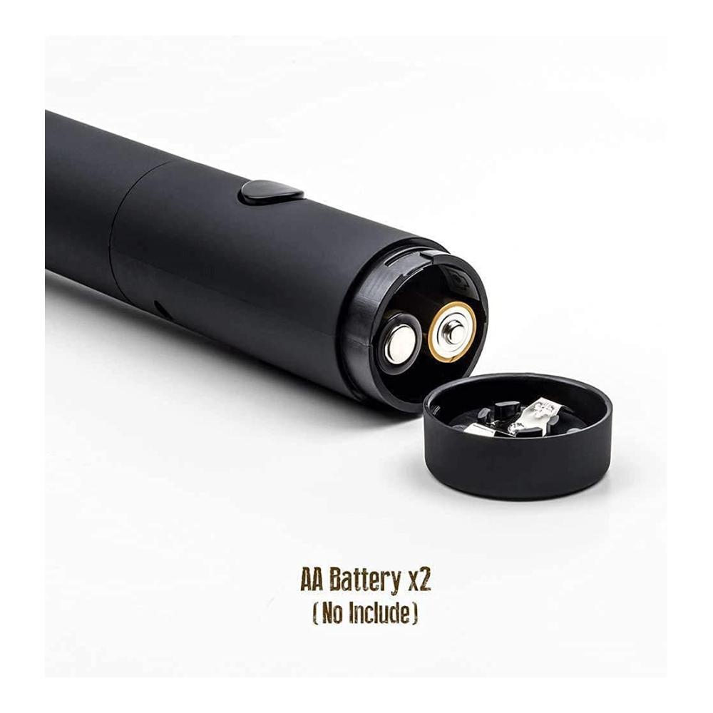 Hol dir den ultimativen Genuss Batteriebetriebener Milchaufschäumer - Edelstahl Handheld Design mit doppeltem Schneebesen Standfuß Trinkmischer Kaffee- & Fruchtmacher leistungsstarker Milchschaumhersteller in elegantem Schwarz. Perfekt für