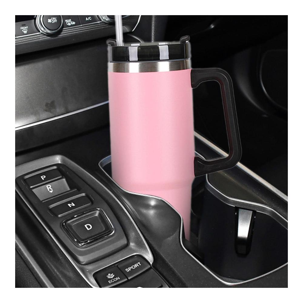 Genießen Sie Ihre Getränke unterwegs! Edelstahlbecher mit Deckel und Strohhalm - Thermobecher für Outdoor-Aktivitäten - Wiederverwendbar und isoliert - 30oz/900ml Kapazität - Perfekt für unterwegs