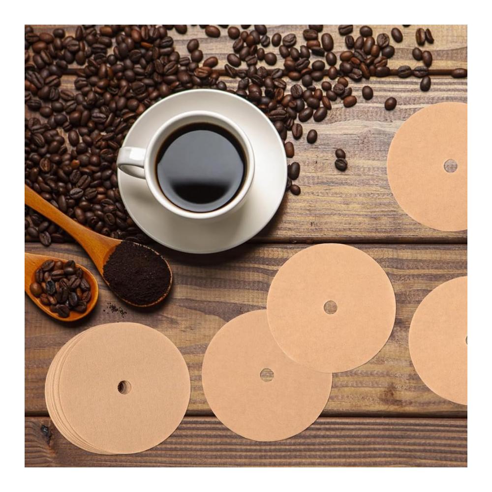 Entdecken Sie den Genuss mit Leichtigkeit! 400 Stück ungebleichte Einwegfilter für Perkolator-Kaffee 95 cm Durchmesser. Scheiben-Kaffeefilter in holzfarbener Optik - langlebig einfach zu installieren und zu bedienen. Perfekt filtrierter Kaffeegenuss wartet auf Sie