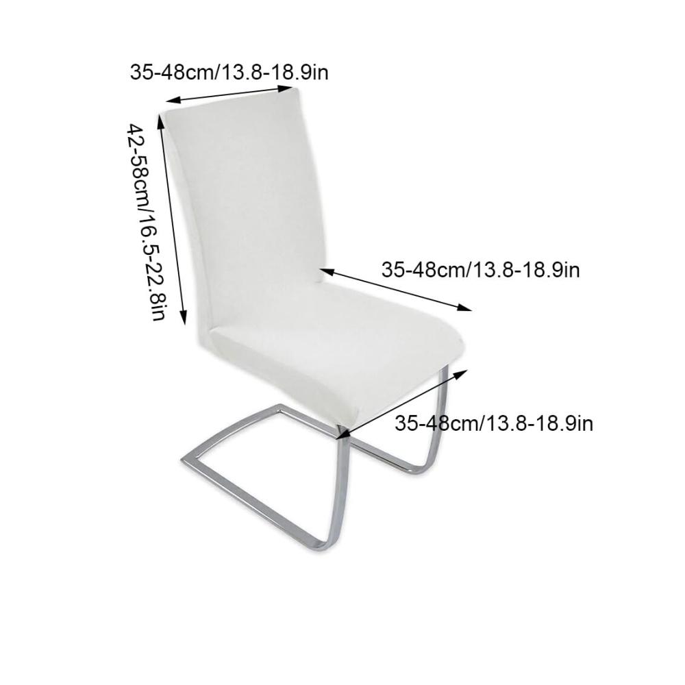 6er Set Stuhlhussen Universal Stretch-Passform für Esszimmer Leicht zu Reinigen Hochwertiges Polyester Vielseitig Einsetzbar Ideal für J