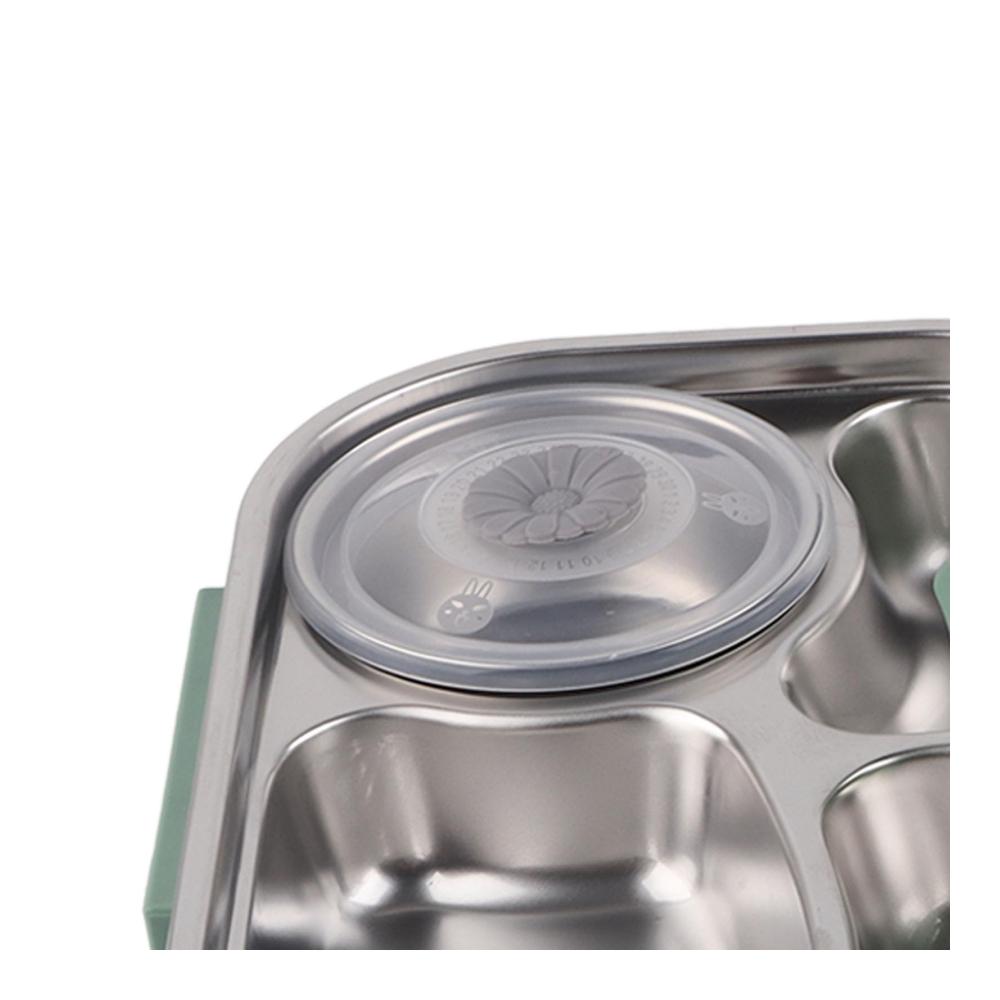 Entdecken Sie die Innovation Premium Edelstahl Bento Boxen Set mit Auslaufschutz | Inklusive Löffel und Essstäbchen | Tragbare Lunchbox für Schüler und Erwachsene | 4-Gitter Design mit Tropfsuppenschüssel für ultimative Mahlzeitenvielfalt
