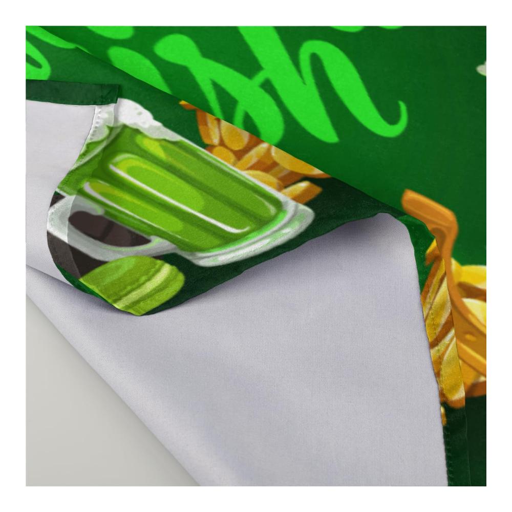 Entdecken Sie unsere waschbaren Polyester Stoffservietten - Perfekt für Saint Patricks Day! Wiederverwendbare Tischservietten mit gesäumten Kanten für Zuhause Hochzeit Party und Urlaub Dekorationen. Set von 50 8 x 50 cm