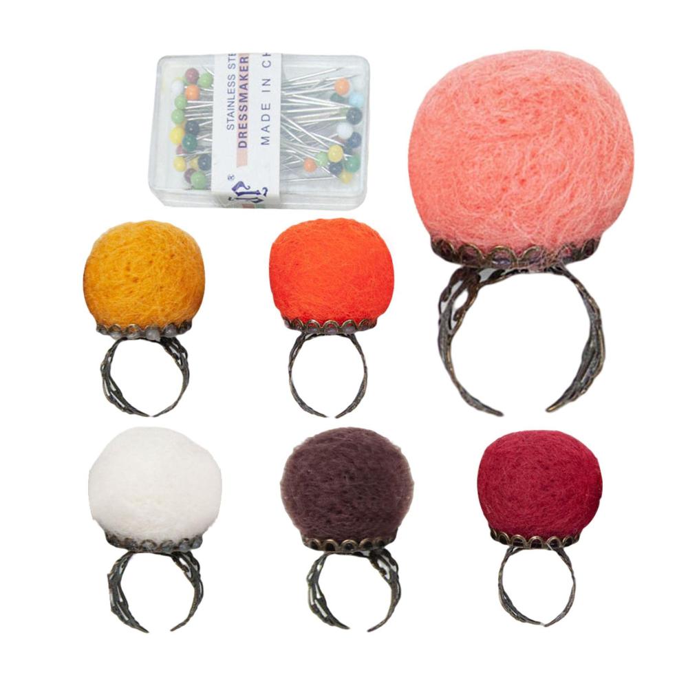 Nadelkissen zum Nähen DIY Craft Needle - 6er Set mit Nadelhalterkissen für Quilten und Handarbeiten - Praktisches Nähzubehör für Heimwerkerprojekte