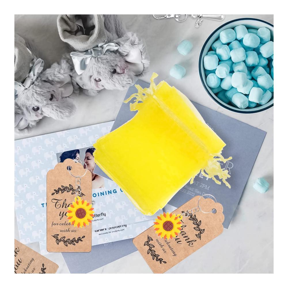 Entzückende Gastgeschenke 30 Sonnenblumen Schlüsselanhänger für Hochzeit Taufe & Sommerpartys - Charmante Glücksbringer & stilvolle Dekoaccessoires. Perfektes Geschenk für Geburtstage