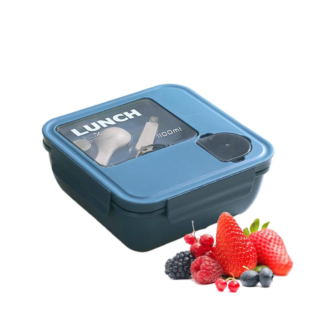 Organisierte Lunchboxen für unterwegs | Lunchbox mit 3 Fächern | Ideale Lebensmittelaufbewahrung für Schule und Arbeit