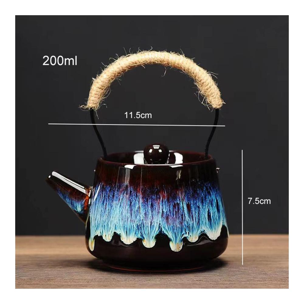 Entdecken Sie die Eleganz Teekanne für eine Tasse in exquisiter Treibsand-Optik mit Goldglasur und hochwertiger Keramik. Genießen Sie Ihren Tee stilvoll mit dieser großen Teekanne inklusive Sieb. Ein Must-have für Teeliebhab