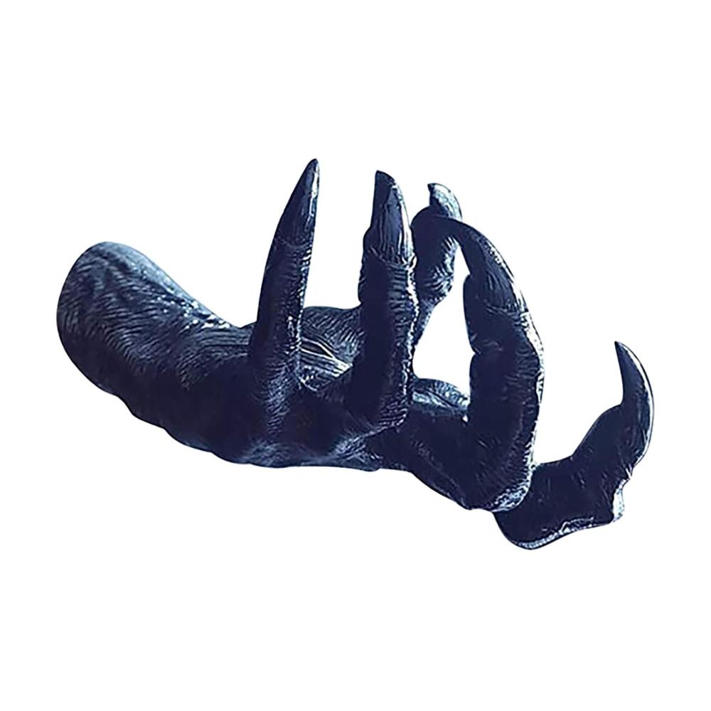 Entdecke die düstere Schönheit Gothic-Horror-Wandskulptur Hexendämonen-Hand – Ästhetische Kunst aus Harz für Zimmer & Outdoor - Handgefertigte Retro-Wandkunst & Schlüsselhalter