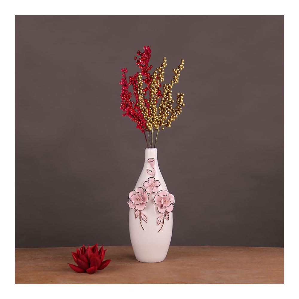 30er Set Künstliche Stechpalmenbeeren in Gold - Perfekt für DIY Weihnachtsbaum Kranz & Heimdeko | Ideal für Basteln Hochzeiten & Grußkarten