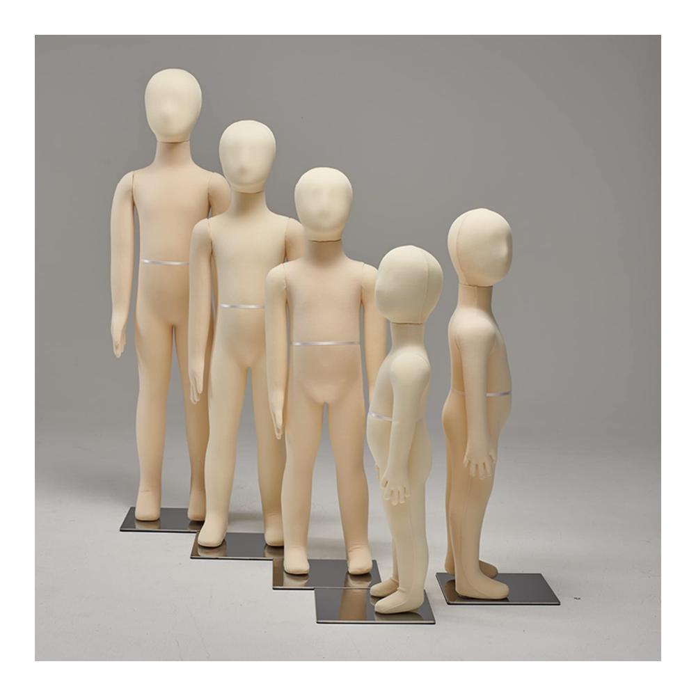 Erstklassige Flexible Schneiderpuppe für Modeboutiquen – Kinder Mannequin Mädchen Jungen 1-14 Jahre – Tragbares Dummy Display – Nähen Mannequin Ganzkörper für Business (Größe 8 Jahre