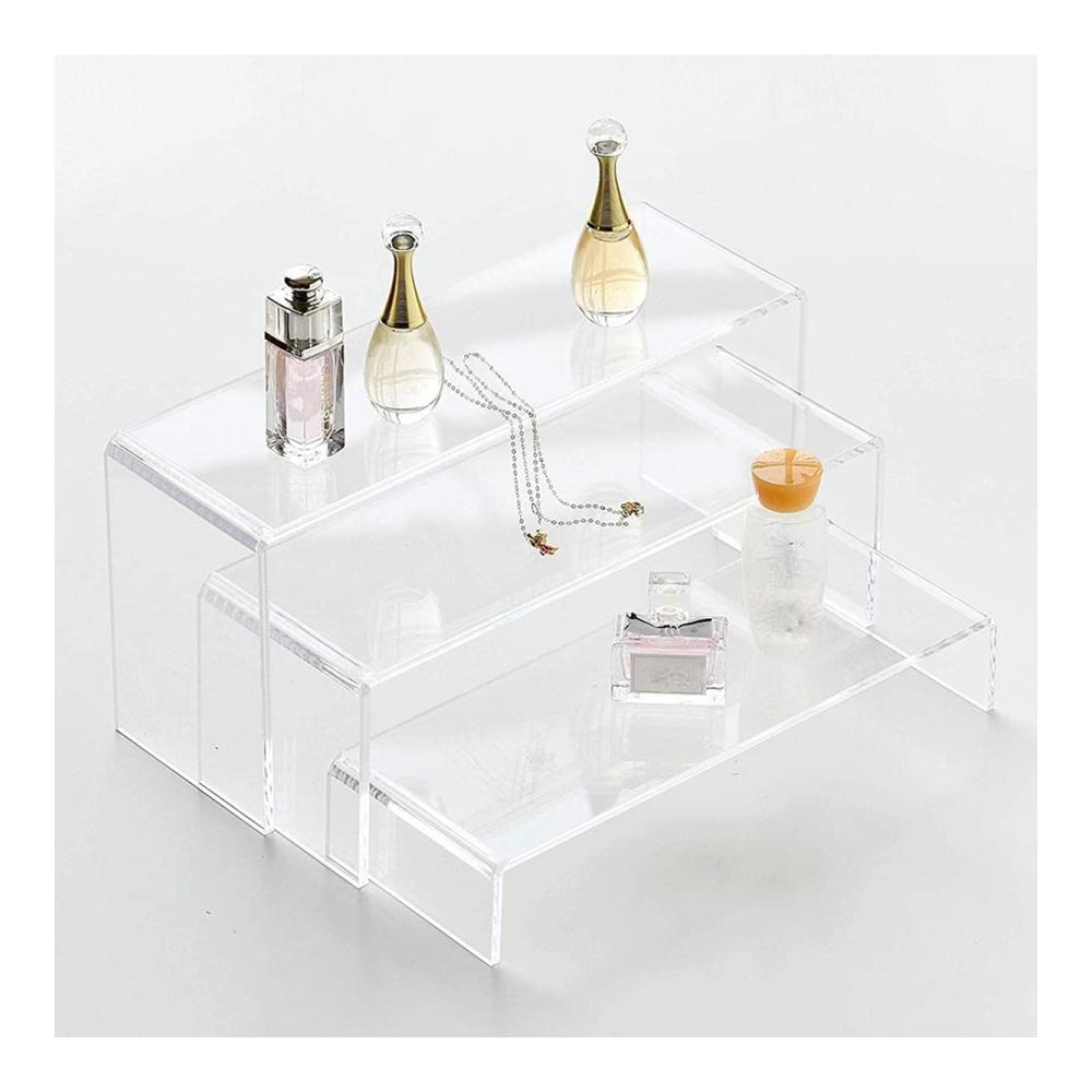 Premium Acryl Stufen Set - Klarer Display Ständer für perfekte Präsentation | 6er Pack Display Stützen für Eleganz und Organisation