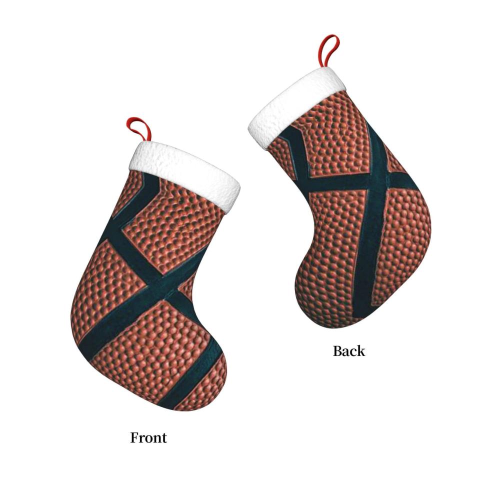 Personalisierte Nikolausstiefel Basketball-Sportdesign für festliche Weihnachtsdekorationen ideale Geschenke für Familienurla