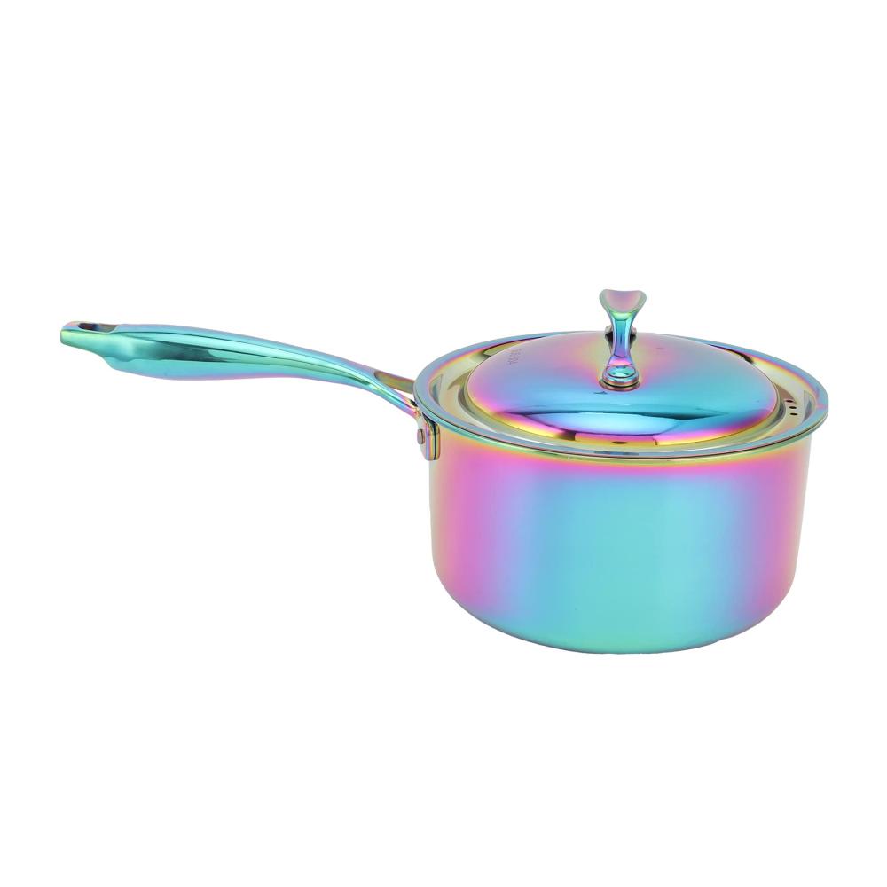 Hochwertiger Edelstahl Milchtopf für professionelle Küchen Verdicktes Design ergonomischer Griff ideal für Restaurants und Haushalte