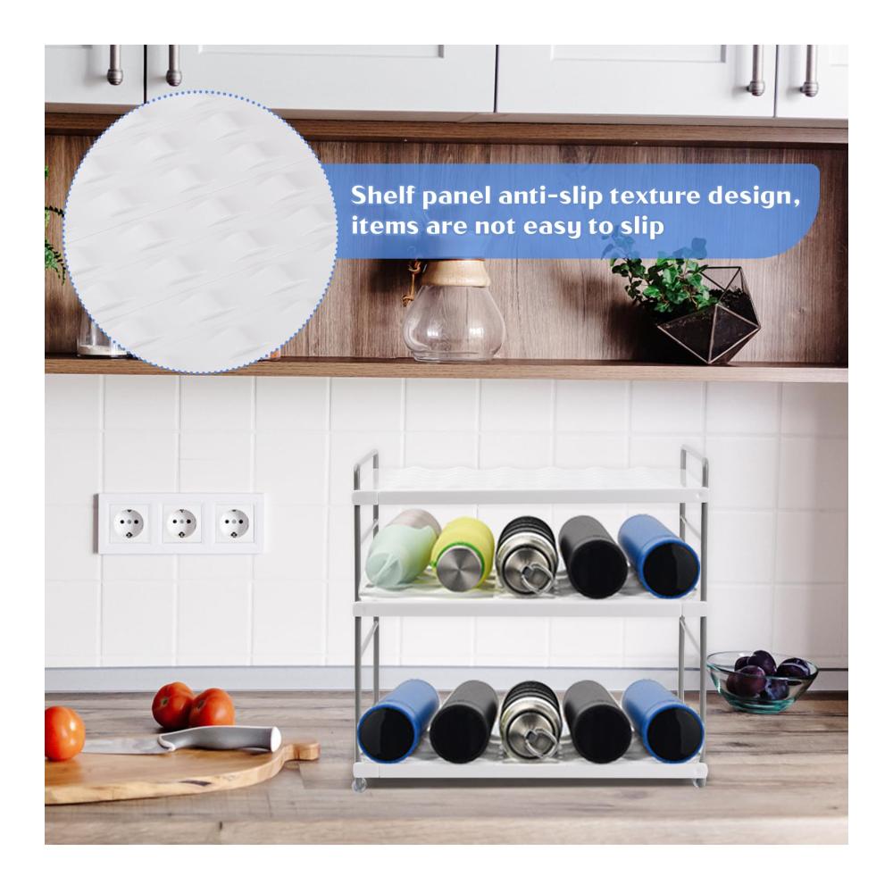 Optimale Weinschränke xianynow Ausziehbarer Flaschenhalter - Multifunktionaler Kühlschrankorganizer & Aufbewahrungsregal für Küchenschränke stapelbares Weinregal für Küche Schrank und Büro. Stilvoll geordnete Weinlagerung