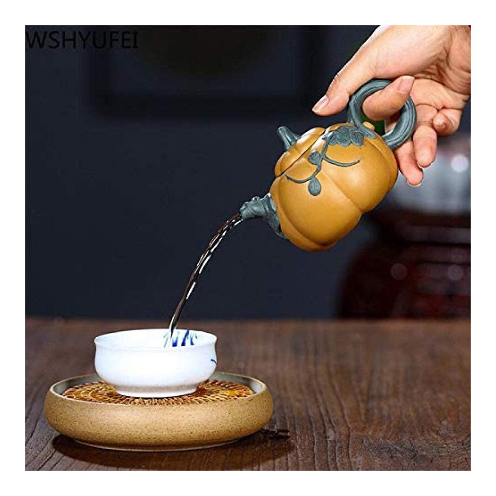 Handgefertigte Teekanne aus Zisha-Ton | Klassische chinesische 270 ml Teekanne für köstlichen Tee | Exquisite Teekanne für Genießer | Authentisches Teeset aus lila Ton