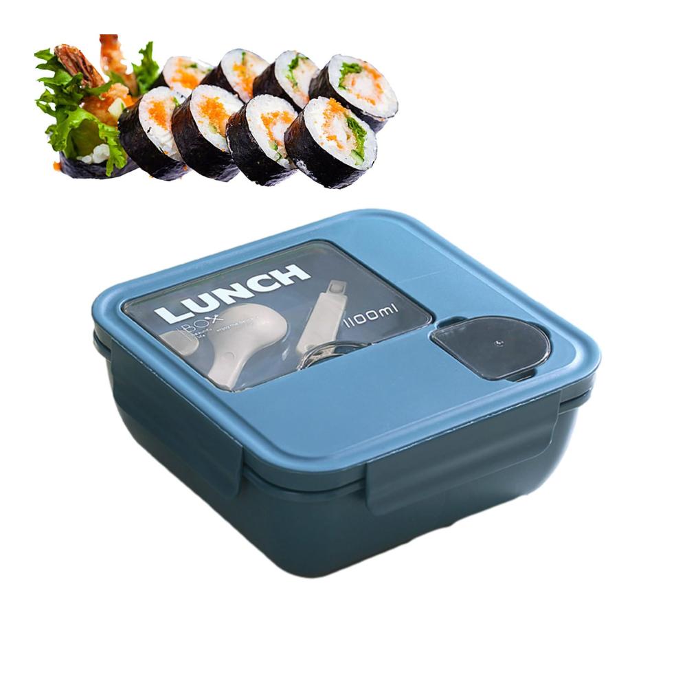 Organisierte Lunchboxen für unterwegs | Lunchbox mit 3 Fächern | Ideale Lebensmittelaufbewahrung für Schule und Arbeit