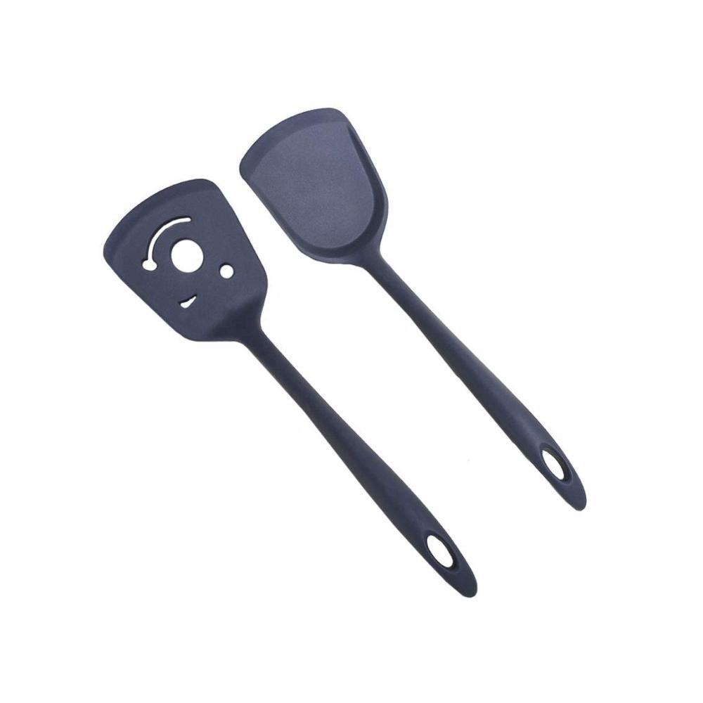 Entdecken Sie die Magie des Kochens mit unserem Spachtel-Set! 2 STÜCK Nonstick Silikon Kellen & Turner - Hitzebeständig leicht zu greifen und flexibel. Ein Muss in jeder Küche für müheloses Kochen. Spülmaschinenfest und stil