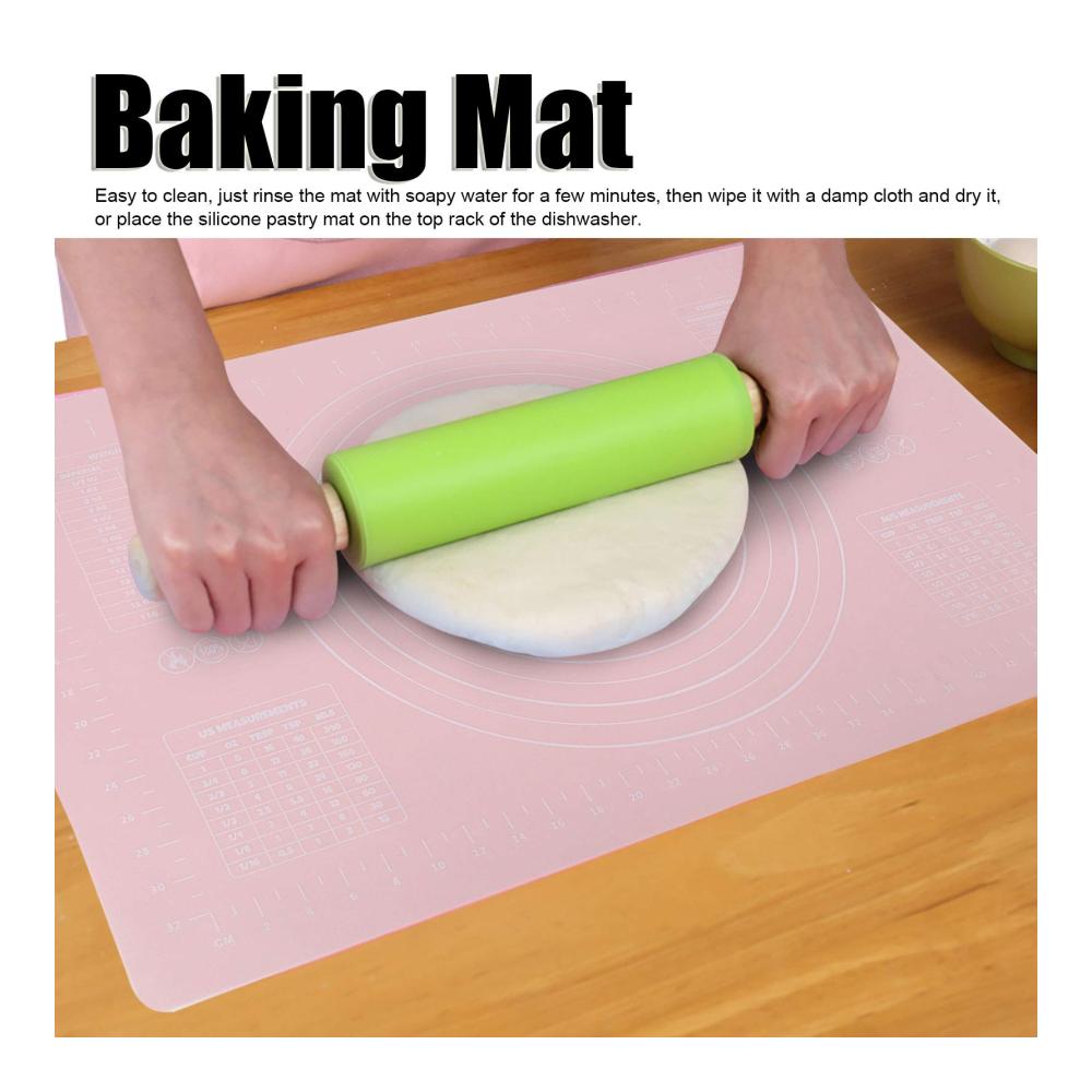Selbstheilende 23 62 x 15 75 Zoll Silikon-Backmatte - Extra große Teigmatte mit Skala für perfektes Gebäck - Hitzebeständige Küchenunterlage für müheloses Backen