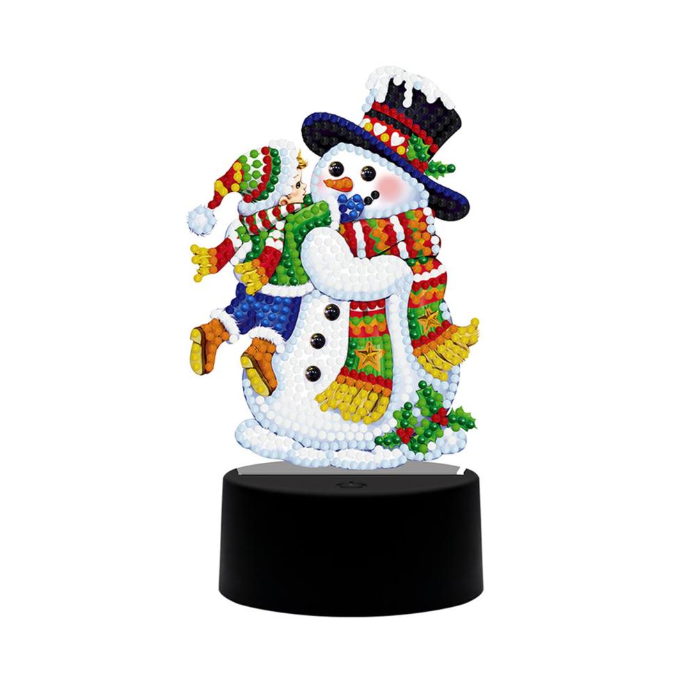 LED Leuchtkasten Set für Diamond Painting Weihnachten - DIY Bastelset mit Acryl Diamantmalerei - Weihnachtsdeko Leuchtkasten für Kinder und Erwachsene - Inklusive Weihnachtsornamente und Geschenke (B