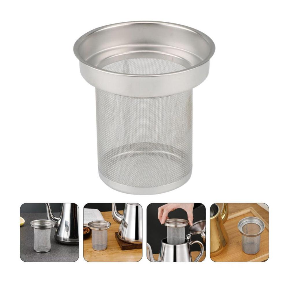 Genießen Sie Ihren Tee perfekt - Hochwertiger Teefilter aus rostfreiem Stahl für lose Blätter und Teebeutel - Wiederverwendbarer Siebeinsatz für Teekanne und Tasse - Ideales Teekugel-Ei-Ers
