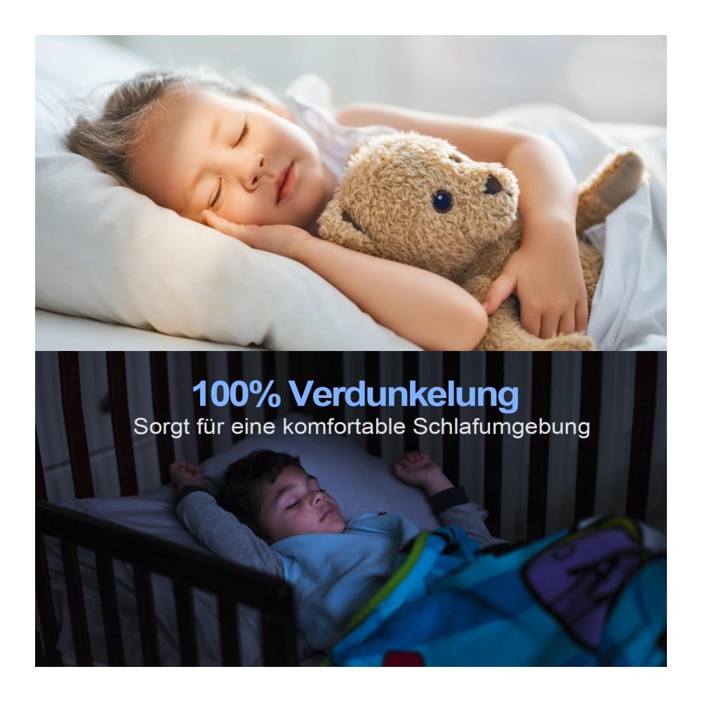 Verdunkelungsrollo 300x145cm - Spuppy Seitenzug- & Springrollos für 100% Dunkelheit | Einfache Montage ohne Bohren | Rollos & Jalousien für Schlafzimmer | Temporäre Verdunkelungsvorhänge ideal für unterwegs