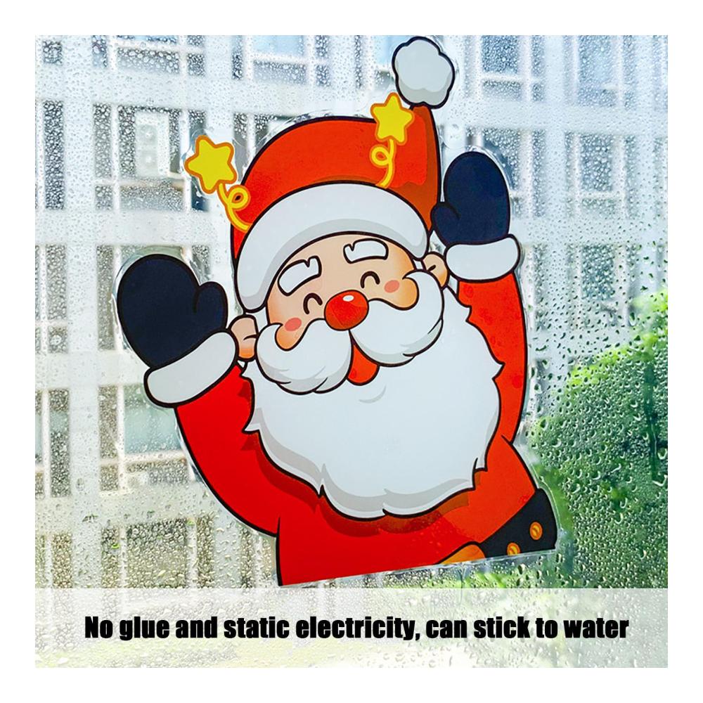 Entdecken Sie magische Weihnachtsmomente 2024 Neue Fensterbilder - Weihnachtsaufkleber-Set mit Schneemann Elch und festlichen Schneeflocken. Statische Aufkleber für die perfekte Weihnachtsdekoration und unvergessliche Partyatmosphäre. Verleihen Sie Ihren Fenstern einen festlichen