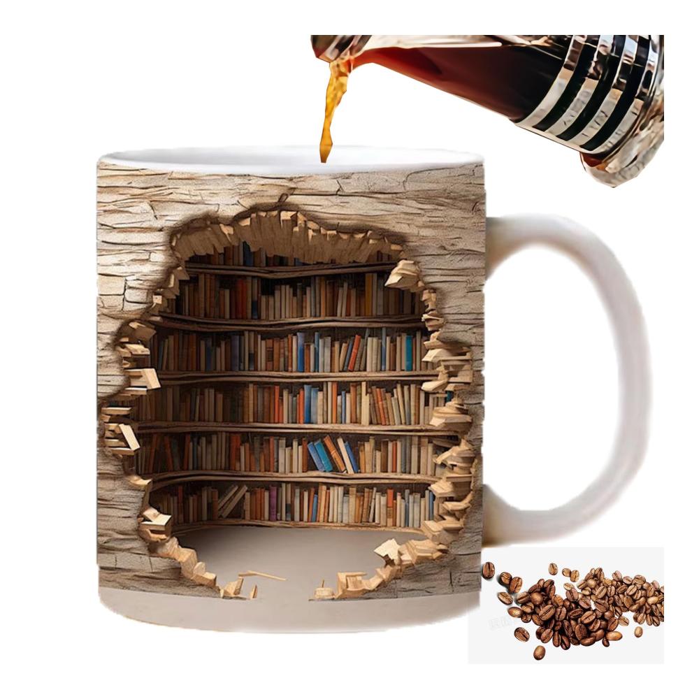 Entdecken Sie die Perfektion Teekannen für eine Tasse – Einzigartiges 3D-Bücherregal-Design für den Bücherliebhaber-Genuss und kreatives Raumambiente. Ideal für stilvolles Teetrinken