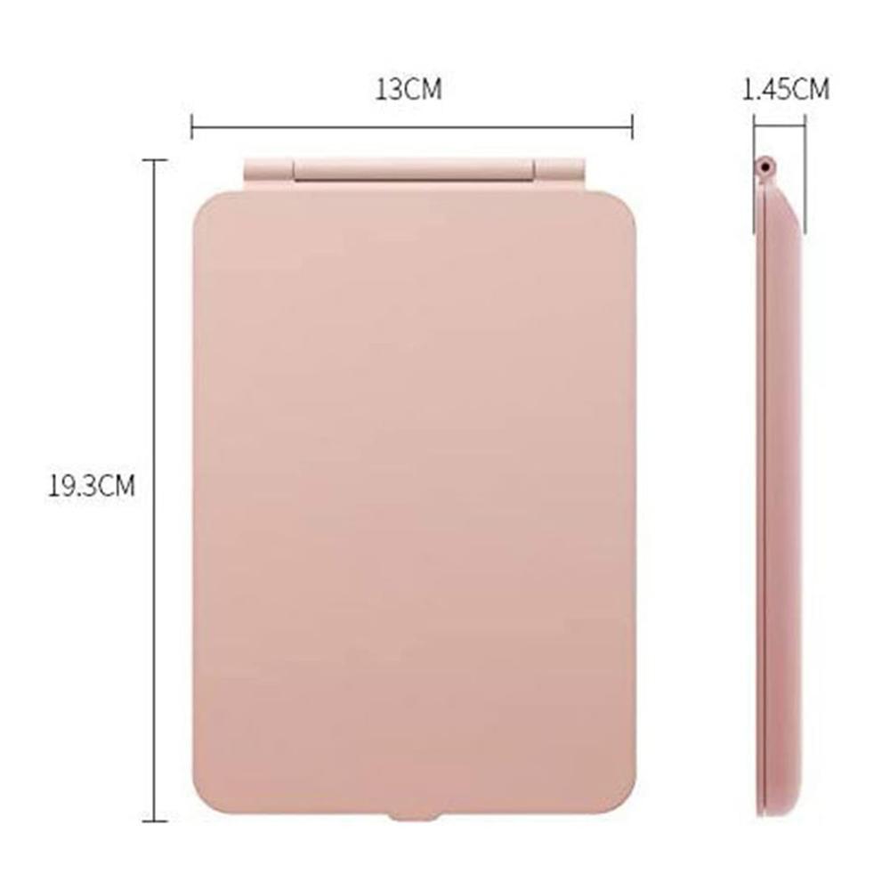 Entdecken Sie den Luxus Wiederaufladbarer LED-Tischspiegel für unterwegs - Kompakt schlank & mit Touchscreen - 10-fache Vergrößerung - Faltbarer Make-up-Spiegel für Schönheit
