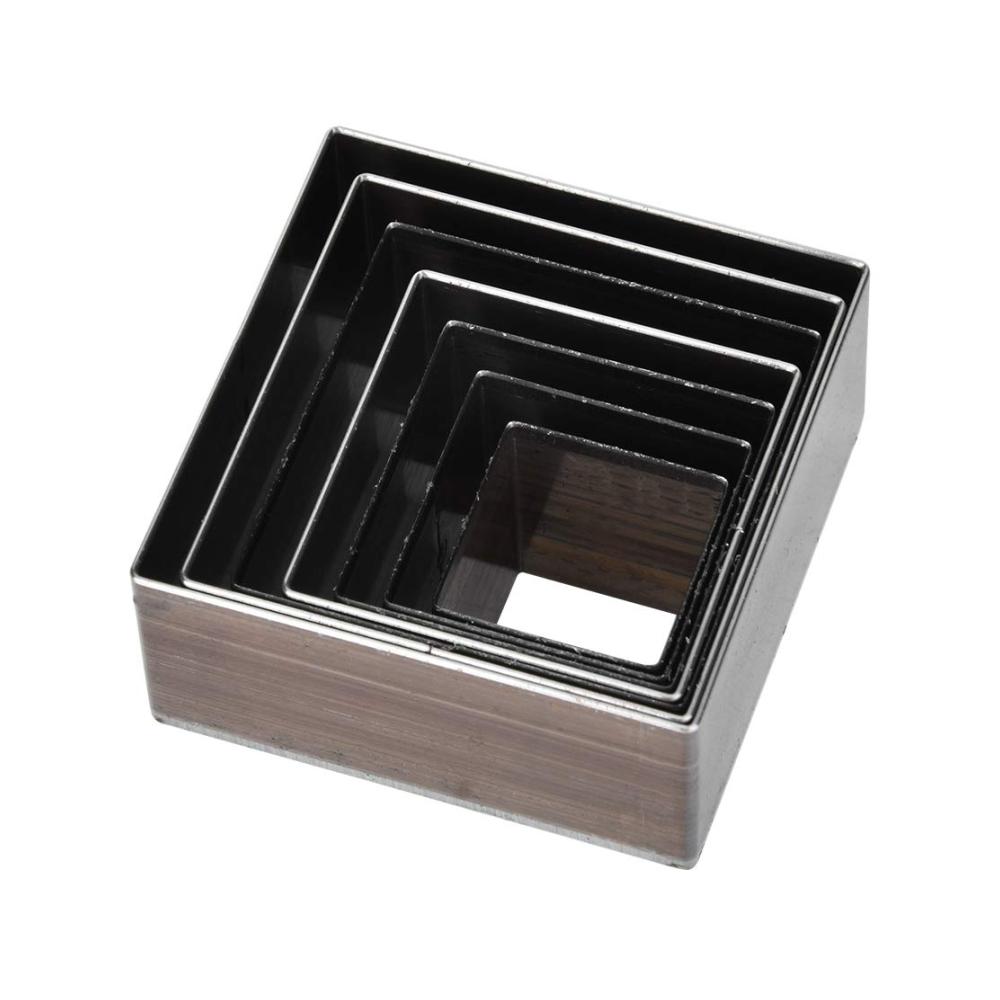 Perfekte Stanzmaschine 7 STK. Quadratische Stanzwerkzeuge (20-50 mm) für präzises Lederhandwerk - Robust und zuver