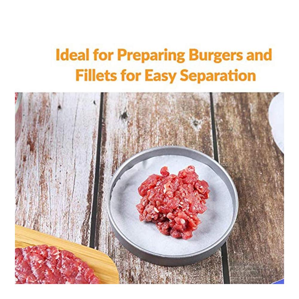 Entfesseln Sie Kochfreude! 500er-Pack Backpapier 45-Zoll-Rundblätter für perfekte Burger. Antihaftbeschichtung für müheloses Grillen. Ideal für Mittagessen & fleischige Genüsse. Backen Sie ohne Sorgen