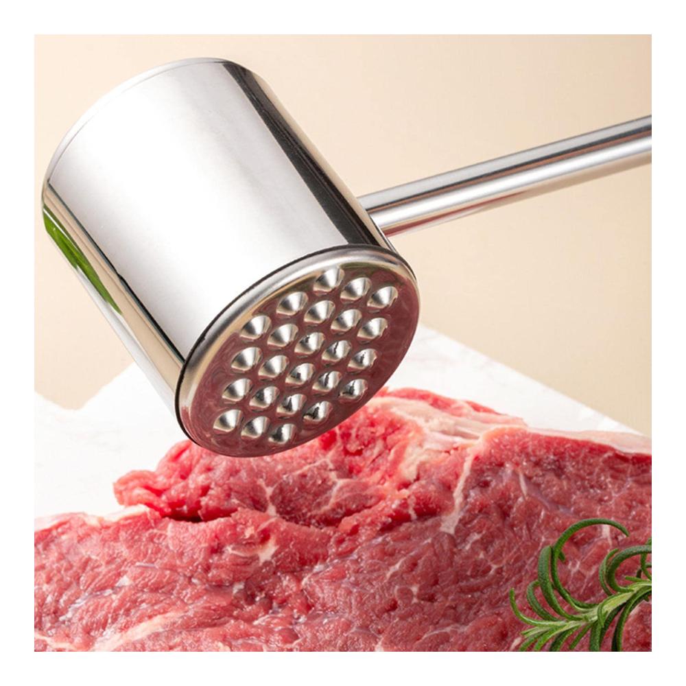 Fleischhämmer & -klopfer Premium Edelstahl Steakhammer - Hochwertiger Küchenhelfer für zarte saftige Steaks Geflügel & Rindfleisch