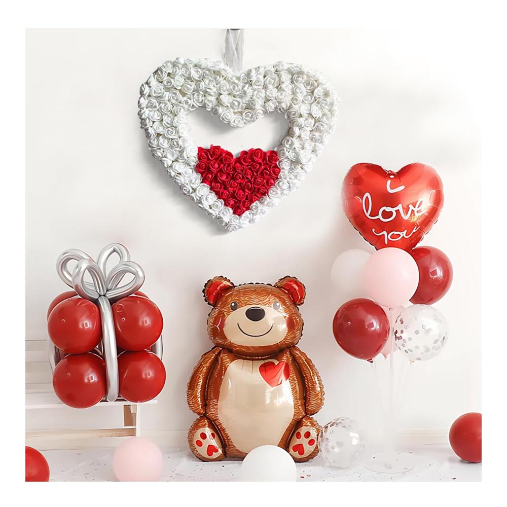 Entdecken Sie die Liebe Valentinstags-Türkranz mit herzförmigem Design für Ihre Haustür - Frühlings-Rosenkranz und Rosenkranz-Swag die perfekte Valentinsdekoration. Verschönern Sie Ihre Haustür mit diesem einzigartigen Valentinstagskranz - ein Blumenkranz für Wand und Fenster. Bringen Sie romantische Stimmung in Ihr Zuhause