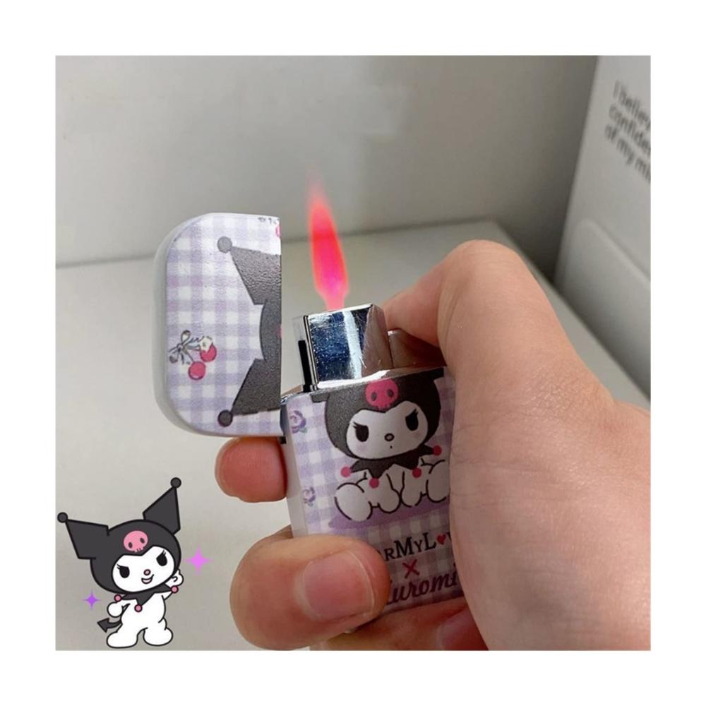 Exklusives Feuerzeug-Set Stilvolles Kerzenzubehör mit rosa Glitzer Hello Kitty Design nachfüllbar winddicht – Perfektes Geschenk in edler Box! (Farbe 1