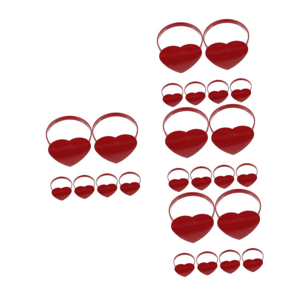 Entdecken Sie Eleganz 24er Set Liebe Serviettenringe aus Legierung für stilvolle Tischdeko - Hochzeitslaken & Essdekore perfekt schmücken. Serviettenschnallen für dekorative Speisedekore