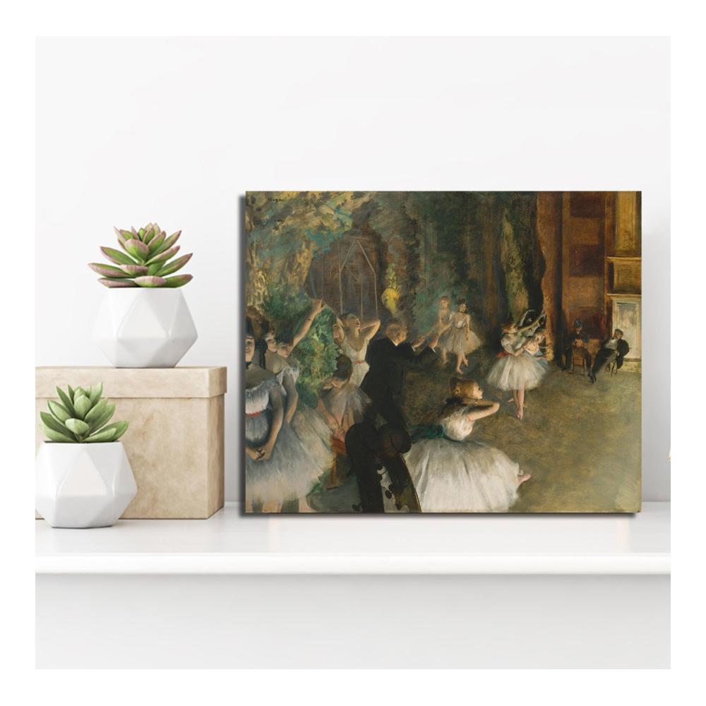 Faszinierende Lackierungen Große Leinwanddrucke von Edgar Degas berühmte Gemälde für Küche und Wohnkultur 80x96cm Innenrahmen inklusive