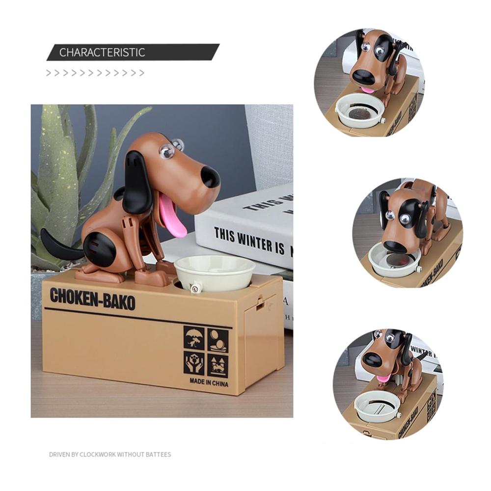 Interaktive Hund Sparbüchse | Lustige Münzsparbox für Kinder & Erwachsene | Dekoratives Wohnaccessoire und kreatives Spielzeug für Zuhause